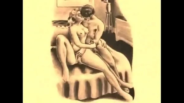 retro erotic drawing
