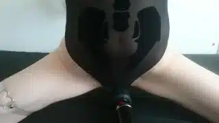 bound skeleton girl cums fast and loud | Halloween Special!