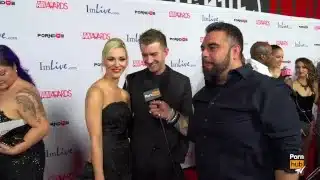PornhubTV Sophia Knight & Danny D Red Carpet 2015 AVN Interview