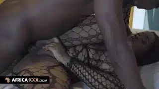 A fishnet lingerie no one can resist