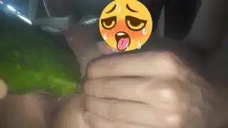 Cucumber anal gape destroyed ass