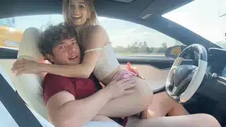 Hot Petite Blonde Stepsis Fucks Crazy In Self Driving Car – Molly Little – Luke Cooper
