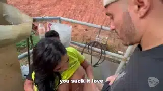 The mare got sick and the vets fuck the busty, big ass Latina owner until she squirt 2 calm her down