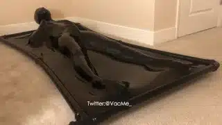 [VacMe] Airtight Vacbed Solo play with vibrator