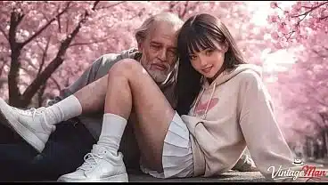 Naughty Girl Rides Elderly Grandfather’s Cock [AI]