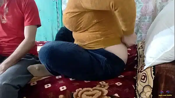 Grabbing mother in law’s big tits and fingering in ass before hard ass fuck while dirty talking in Hindi audio, hot and amazing role play of fucking by Indian bbw Netu with her hubby xxx porn episode one