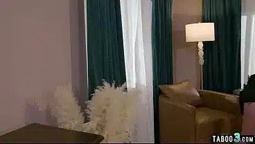 Lesbian asian maid dildoing her coworkers big booty