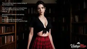 Student gets filled with professor’s cum and continues sucking [AI]